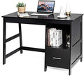 Black Computer Desk with 2 Drawers W411821