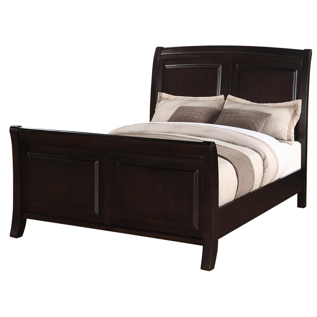 Cappuccino Queen Size Panel Beds B35963