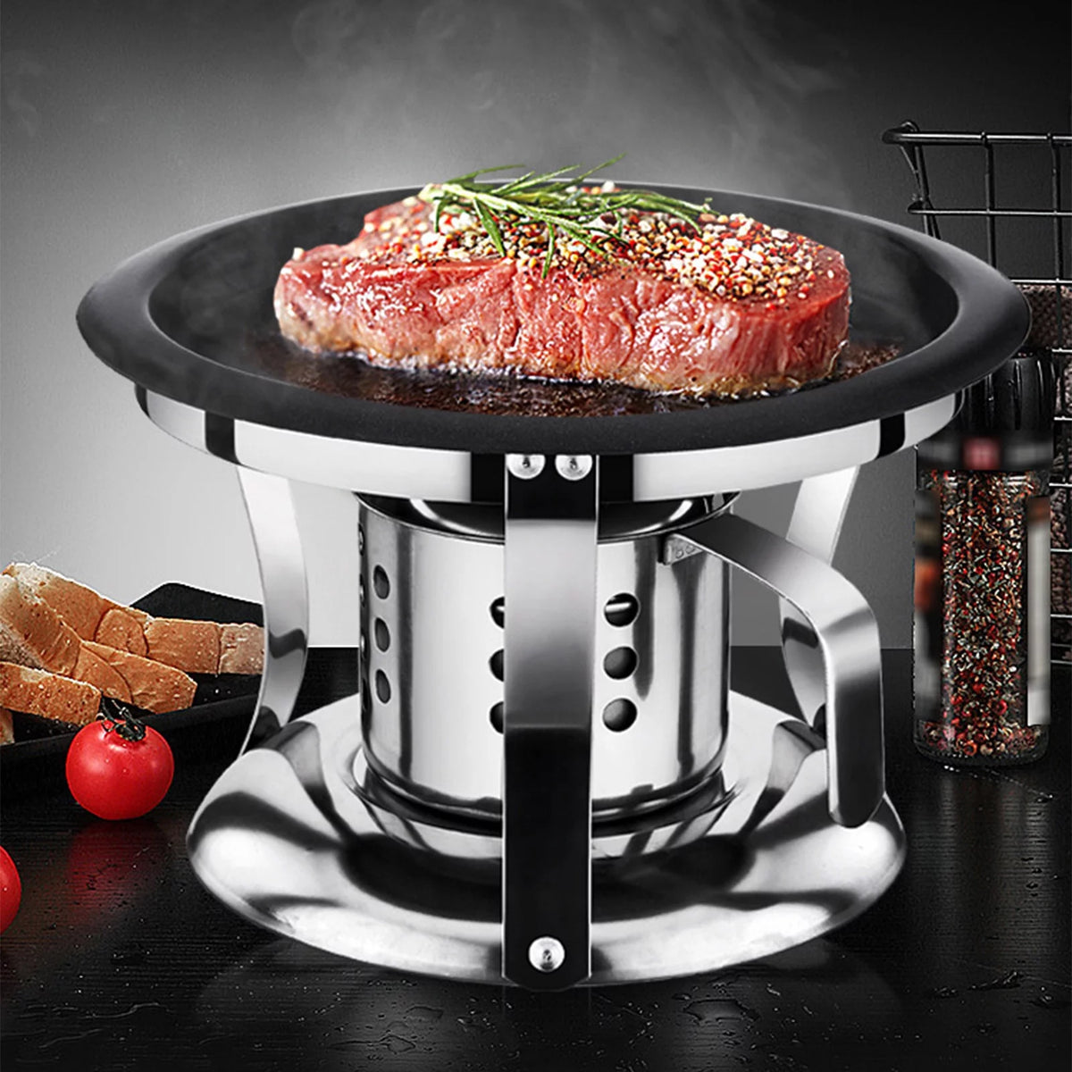 Stainless Steel Non-Stick Grill Pan J278