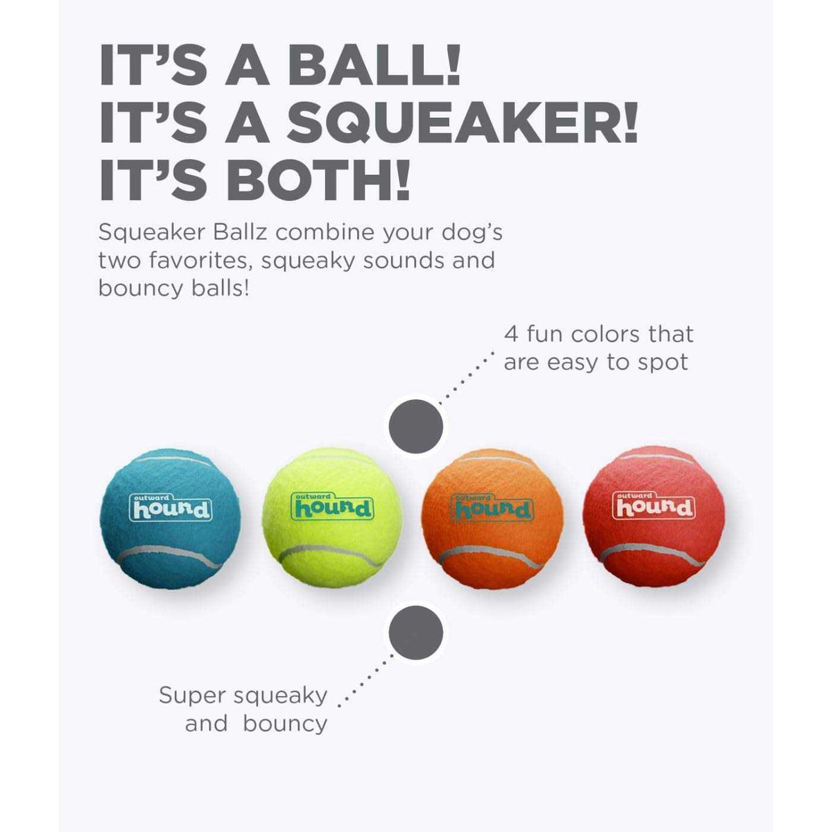 Squeaker Ballz Dog Toy C841