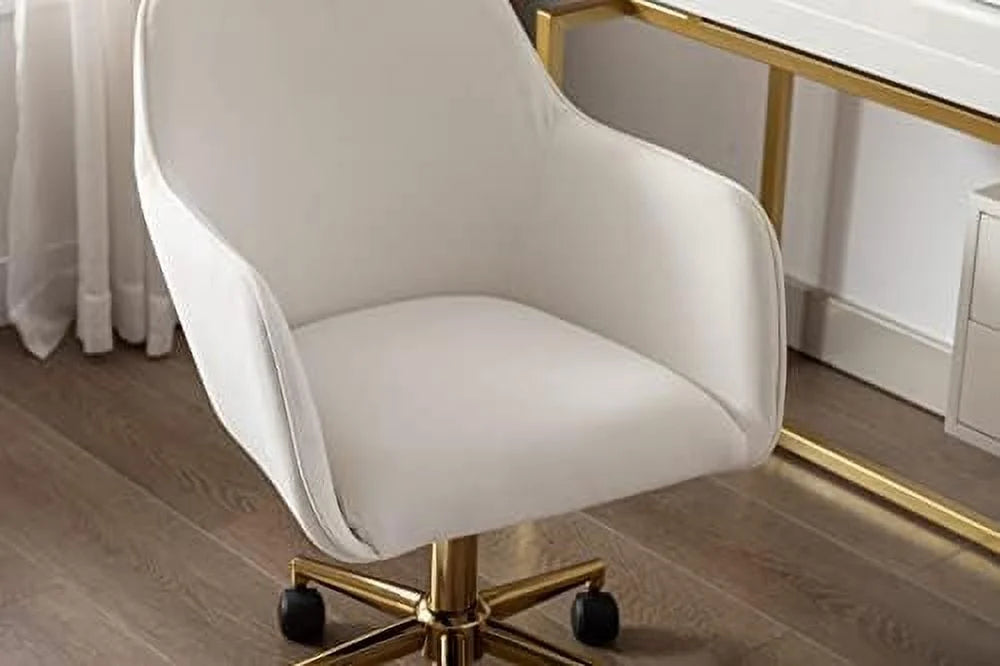 Yellow Velvet Adjustable Height Office Chair B11111