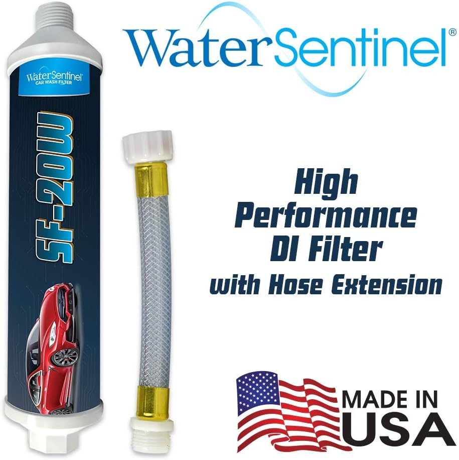 Inline Deionized Water Garden Hose Filter & Extension Adapter (2-Pack) I88363