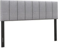 Linen Upholstered Button Tufted Headboard with Solid Wood Legs W122723