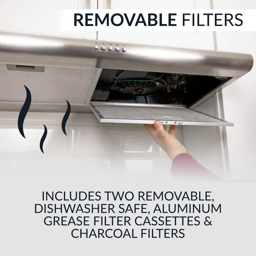 30-Inch Under the Cabinet Range Hood Stainless Steel P353