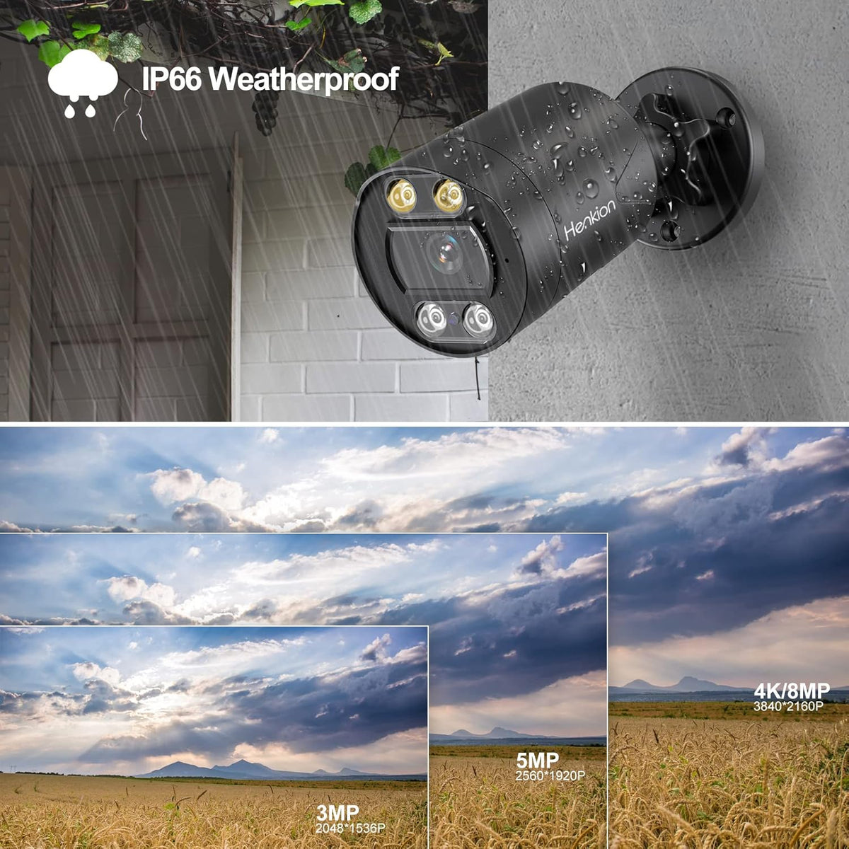 4K 8MP 8CH PoE Security Camera System with 2TB HDD R810267