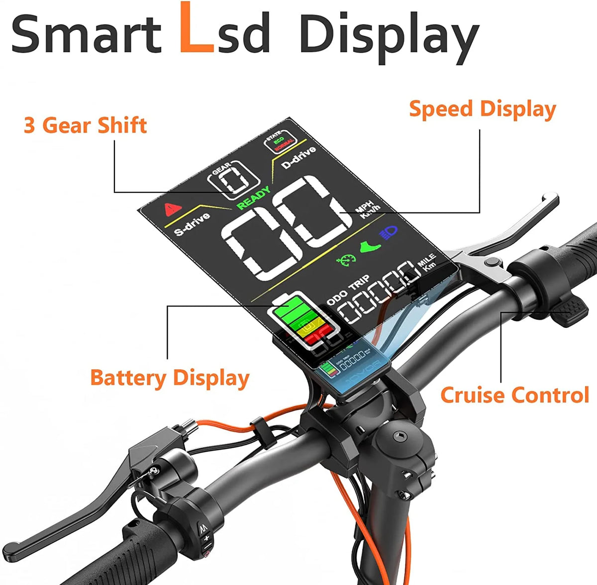 Dual Motor Electric Scooter, 2000W Up to 37 MPH & 50 Miles, 10 Off-Road Tires R695405