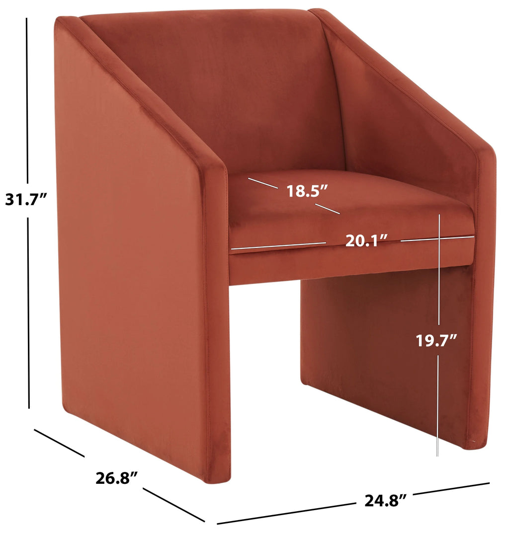 Modern Velvet Solid Armchair T242891