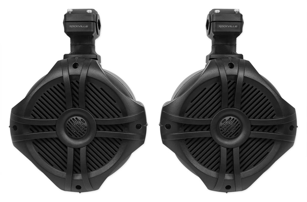 Black 6.5 250w Marine Wakeboard Tower Speakers W337592