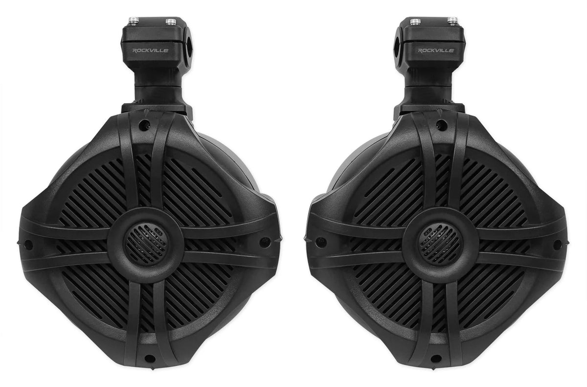 Black 6.5 250w Marine Wakeboard Tower Speakers W337592