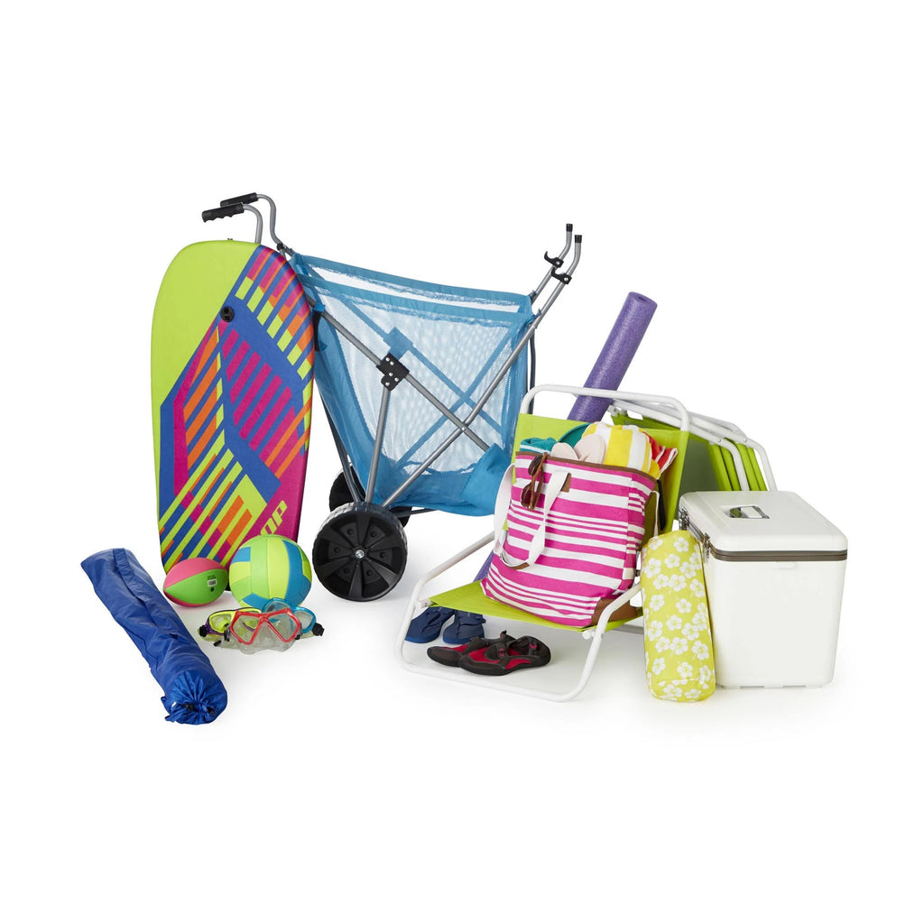 Blue Collapsible Garden Cart P3234