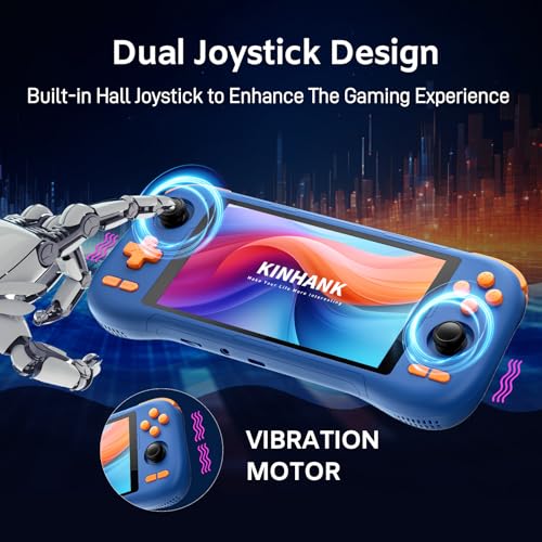 Retro Handheld Game Console 128G Android 14.0 5.5 Inch IPS Touch Screen M9296