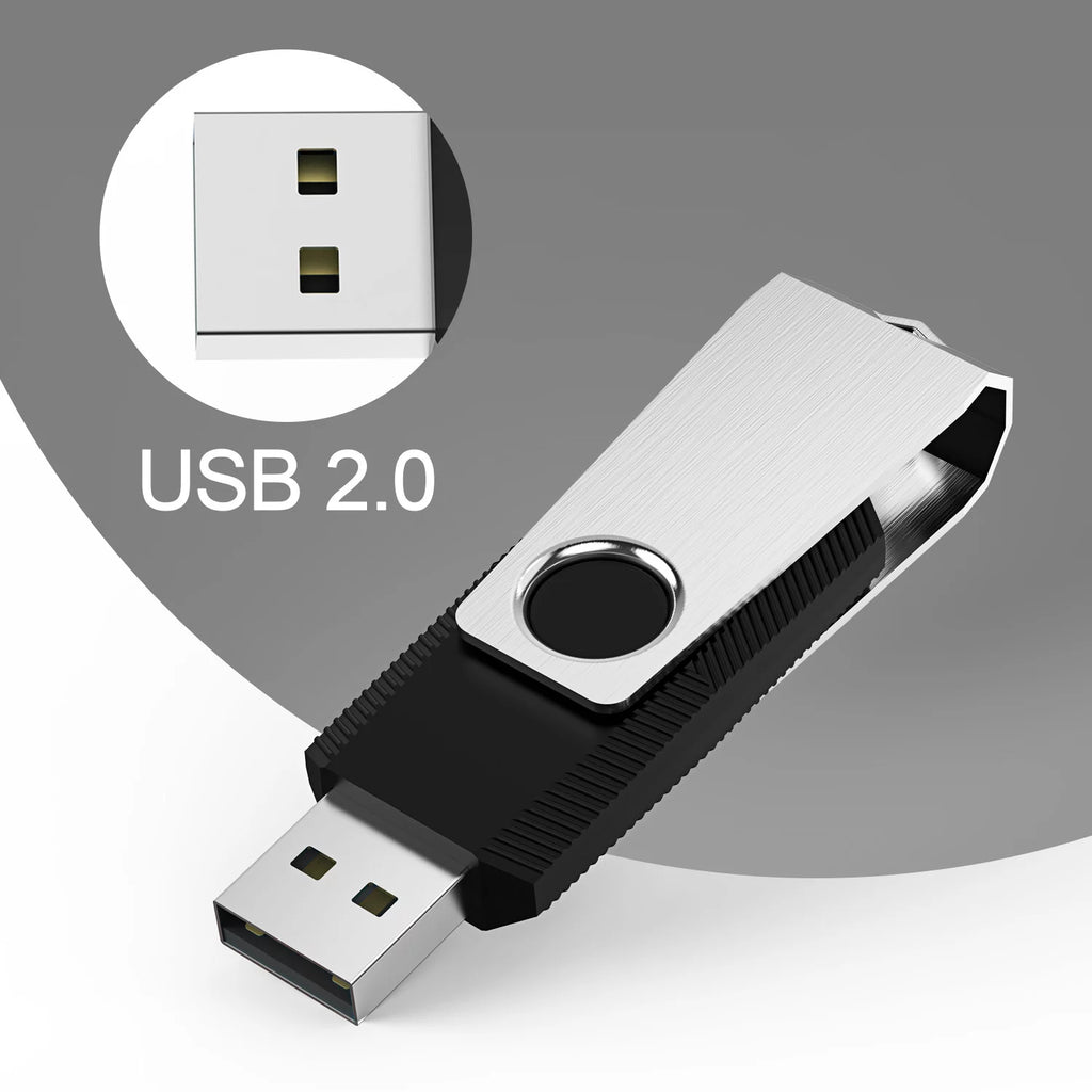 10PCS 128MB USB 2.0 Flash Drive Black V351364