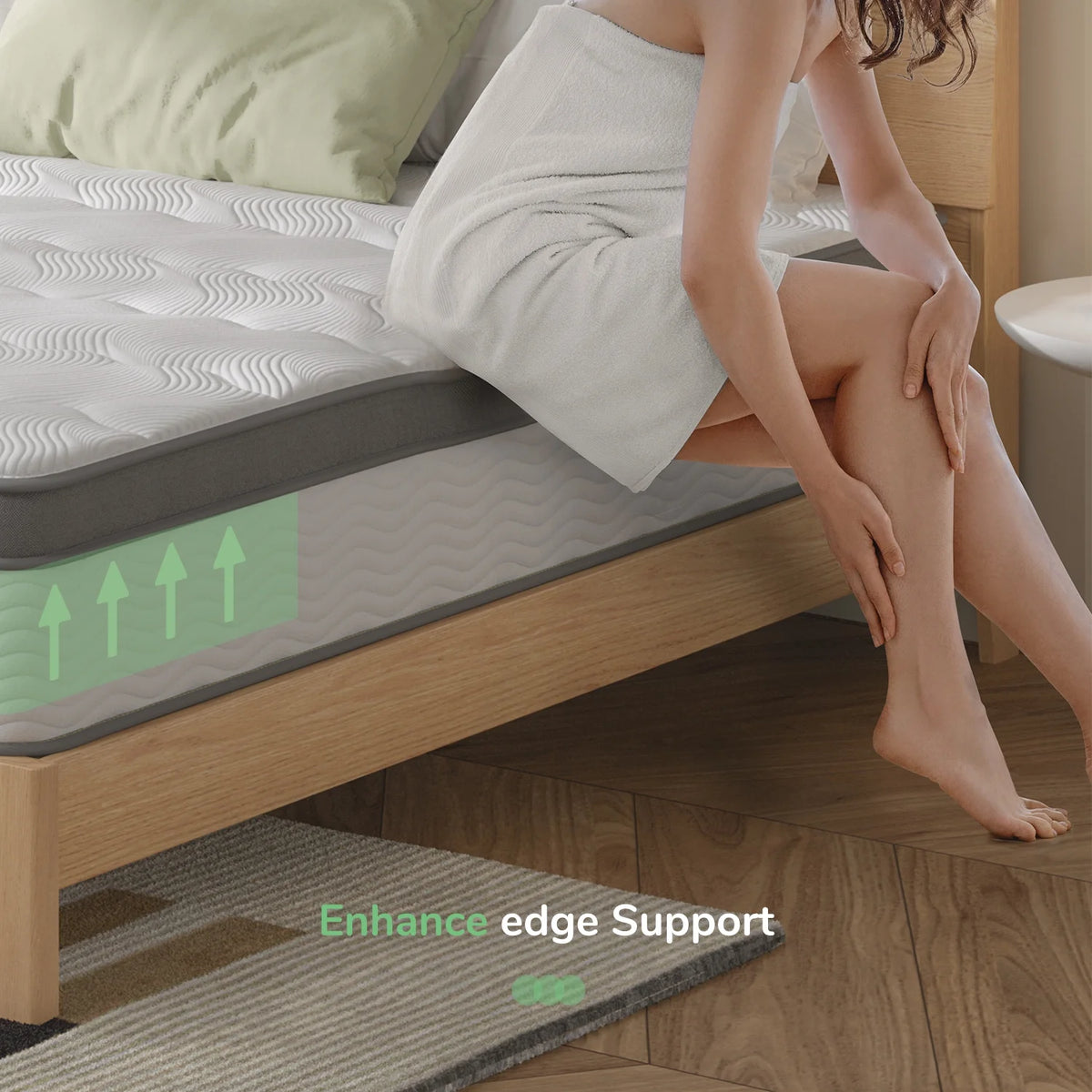 10 Memory Foam Pocket Spring Hybrid Mattress X5006
