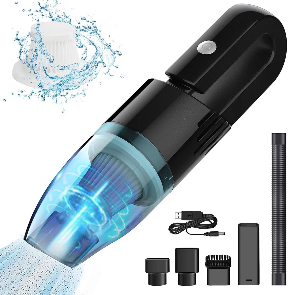 Cordless Handheld Vacuum Cleaner with Washable HEPA Filter A9689