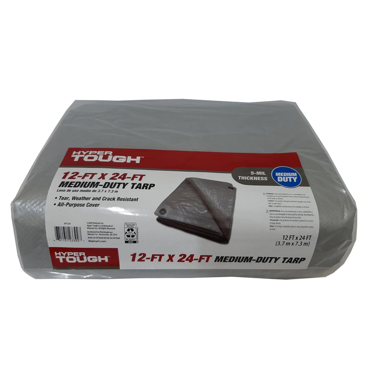 Weather Resistant Medium Duty 12 x 24' Polyethylene Tarp A859391