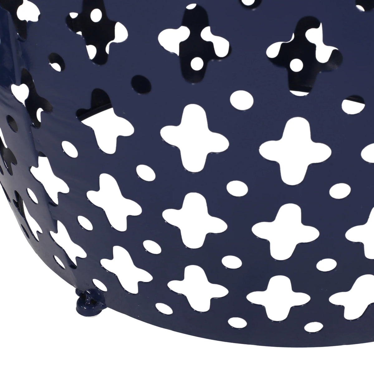 Black Metal Outdoor Side Table D91573