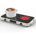 2200W 2 Burners Electric Cooktop with Knob Control J191