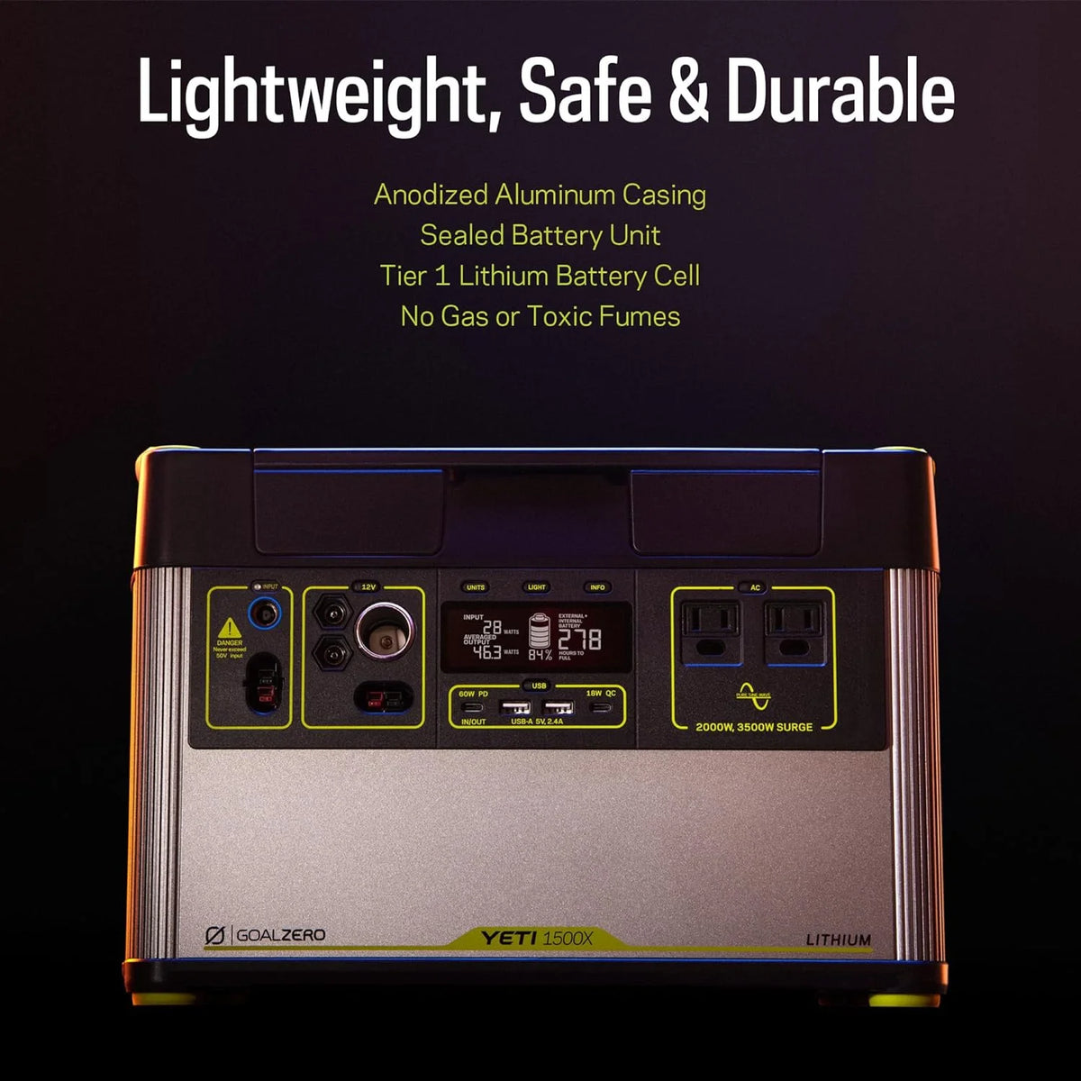 Portable Power Station 1516Wh Lithium Battery 2000 Watt T1551