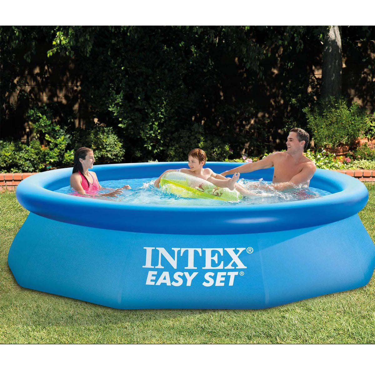 10ft x 30in Inflatable Round Swimming Pool & Pump E746