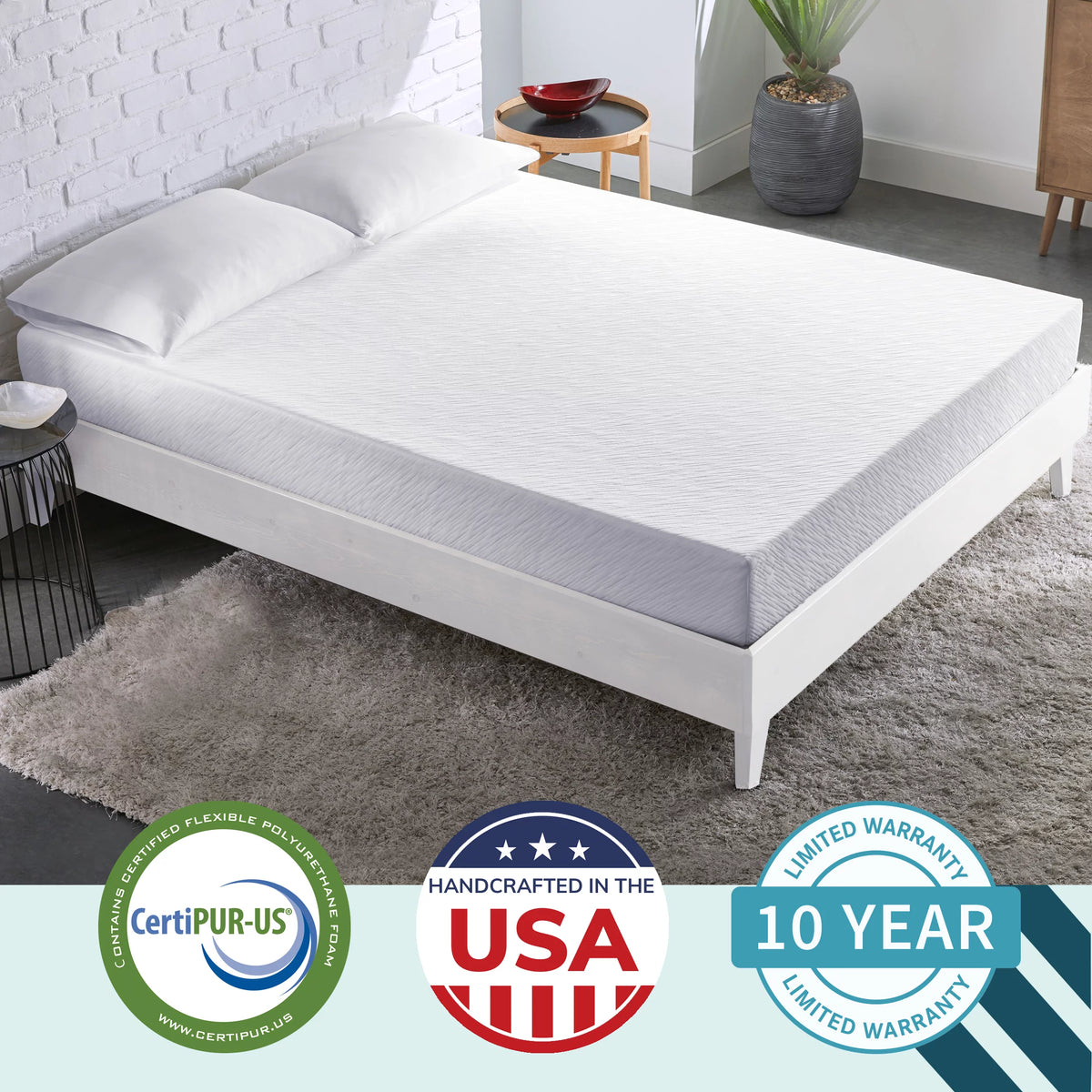 10 Inch Memory Foam Mattress Queen K8727