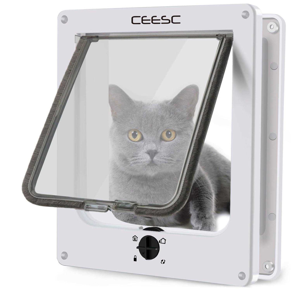 Cat Magnetic Pet Door 4 Way Lock G3470