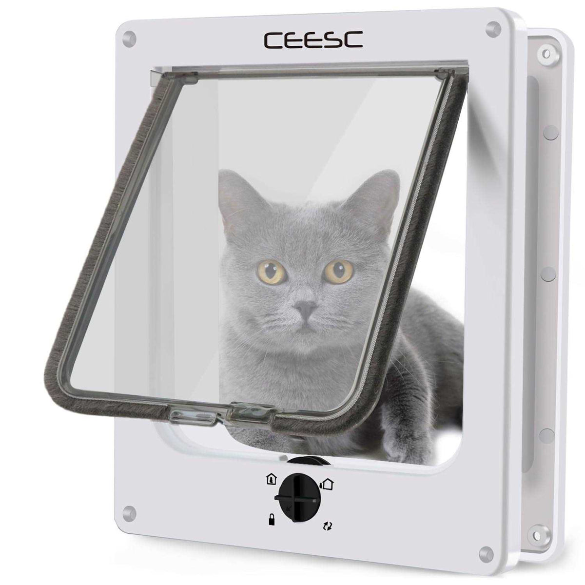 Cat Magnetic Pet Door 4 Way Lock G3470