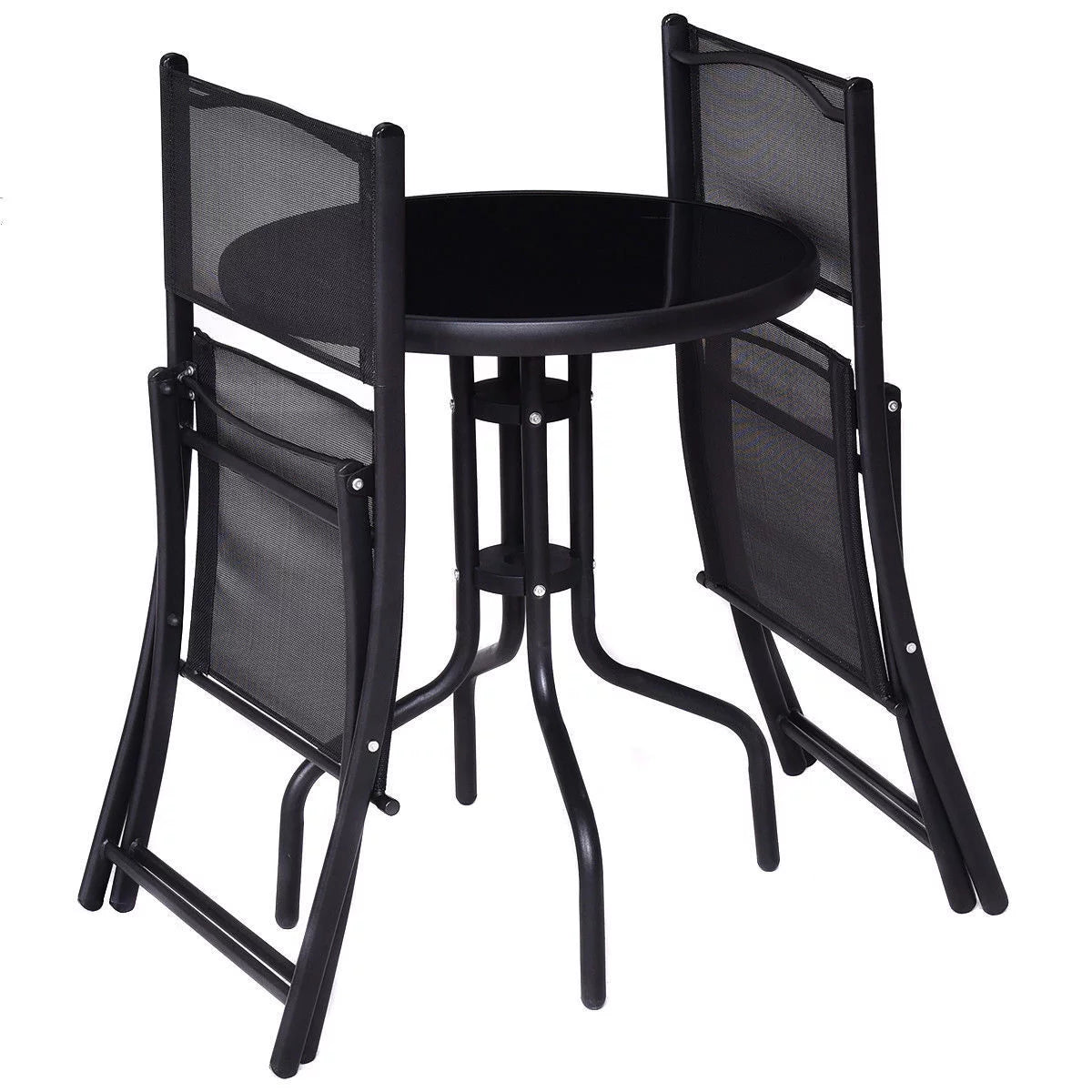 3 Pcs Bistro Set Folding Chairs W463428
