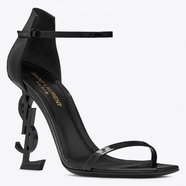 Black 110mm Leather Sandals R455361