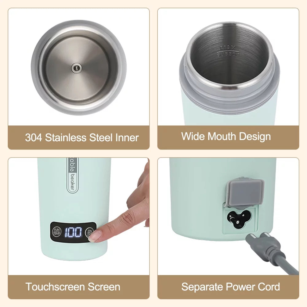 Portable Electric Kettle 350ml Stainless Steel E39772