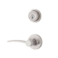 Satin Nickel Left Handed Double Cylinder Interior Pack R833