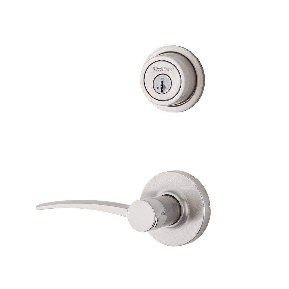 Satin Nickel Left Handed Double Cylinder Interior Pack R833