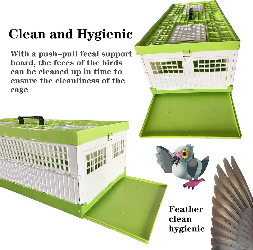 Plastic Folding Pigeon Cage 32in Z443