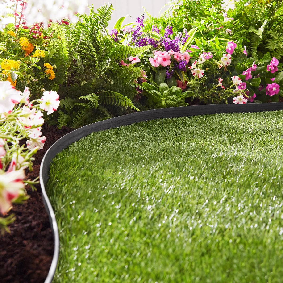 2-inch Tall 30-ft Plastic Black Landscape Edging D455307