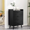 4 Drawer Steel Wood Dresser E6026