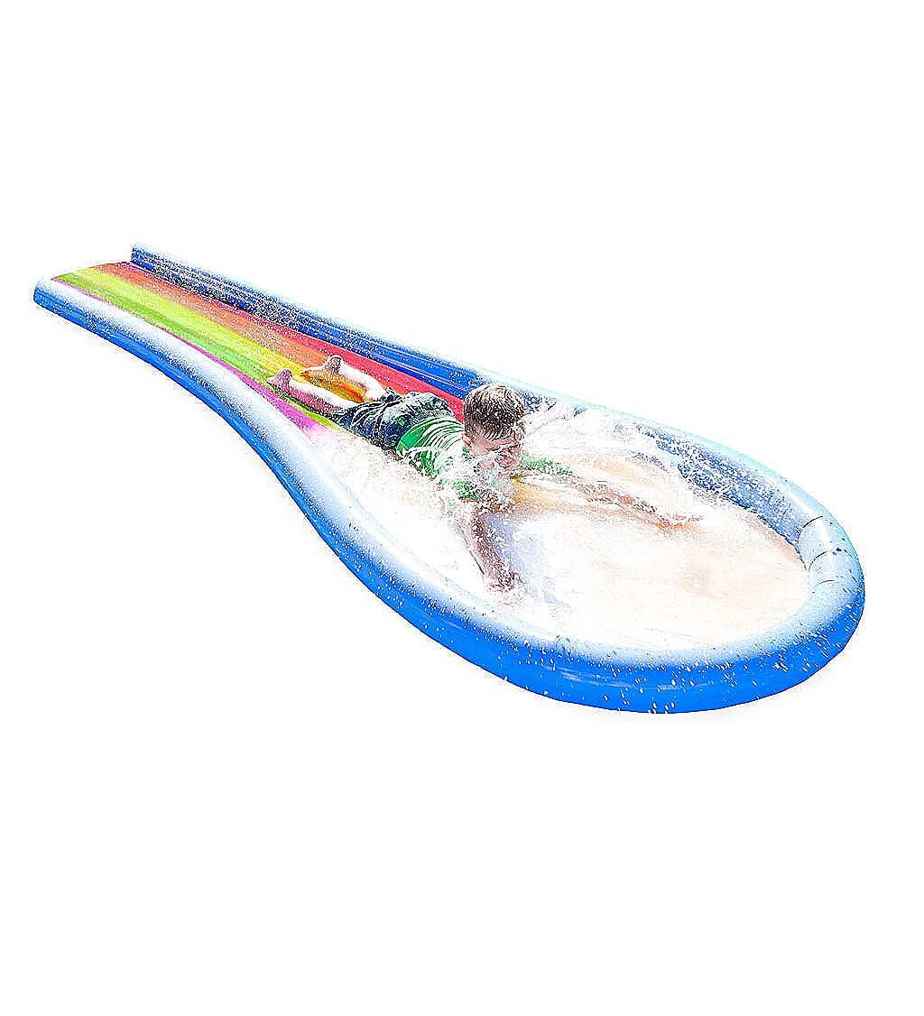 Inflatable Rainbow Water Slide with Splash Pool L491609