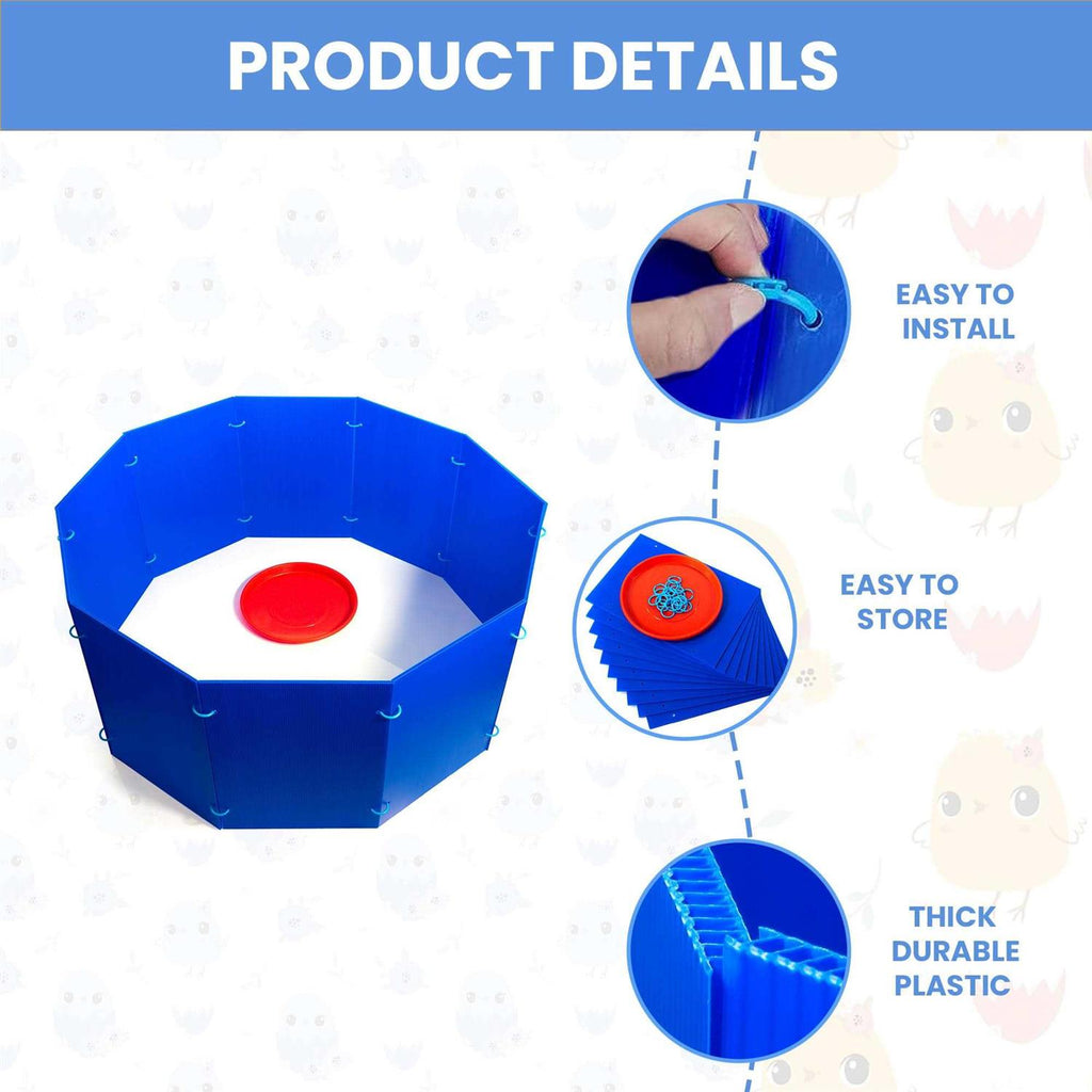 Blue Circular Chicken Brooder Box Z853