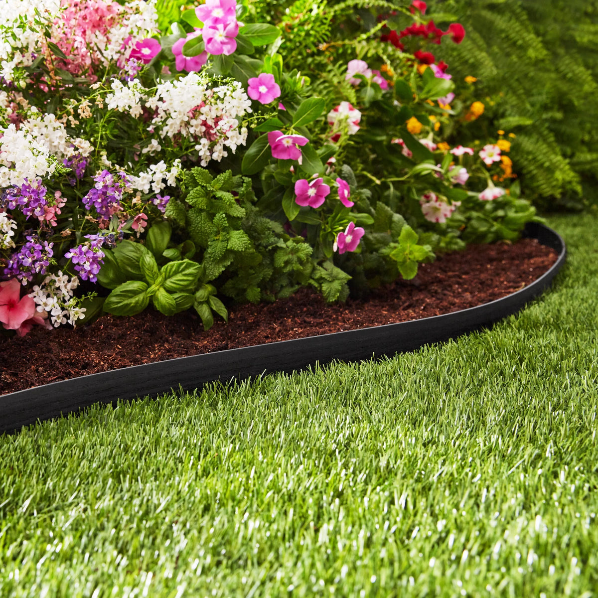 2-inch Tall 30-ft Plastic Black Landscape Edging D455307