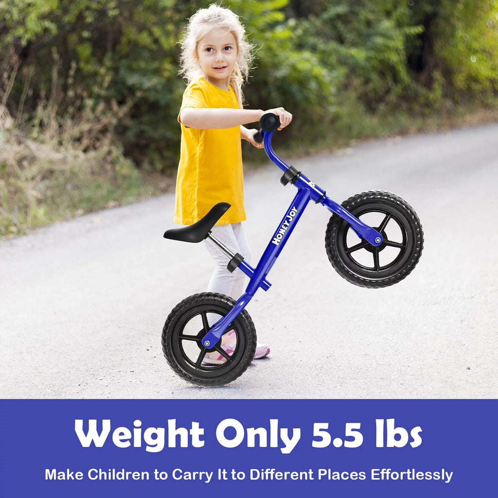 Kids Balance Bike No Pedal Training Bicycle Red T130