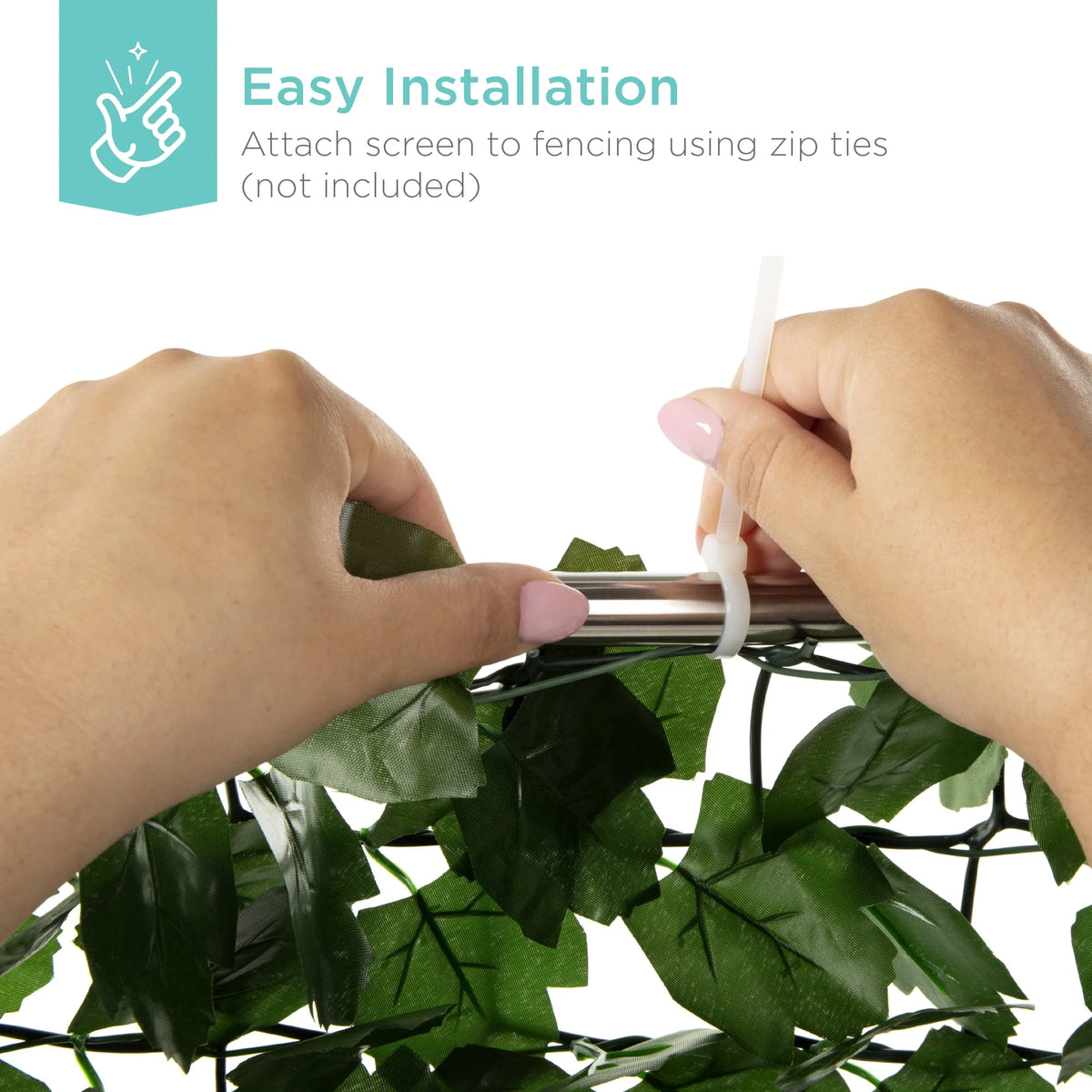 94x39in Artificial Faux Ivy Hedge Privacy Fence Screen K484