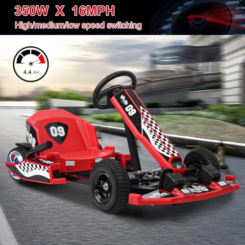 36V Electric Go Kart 350W Drift Kart 16 MPH C834