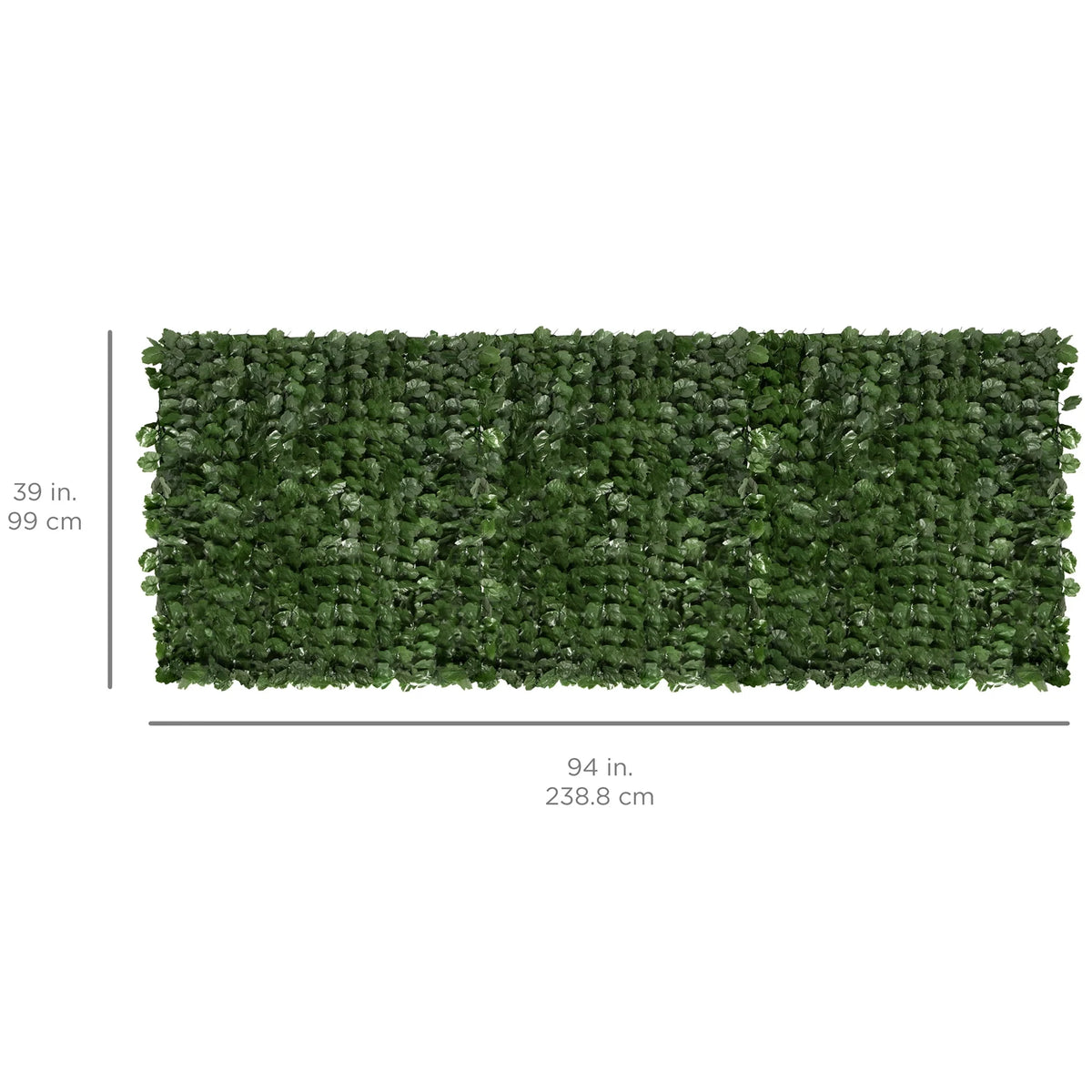 94x39in Artificial Faux Ivy Hedge Privacy Fence Screen K484