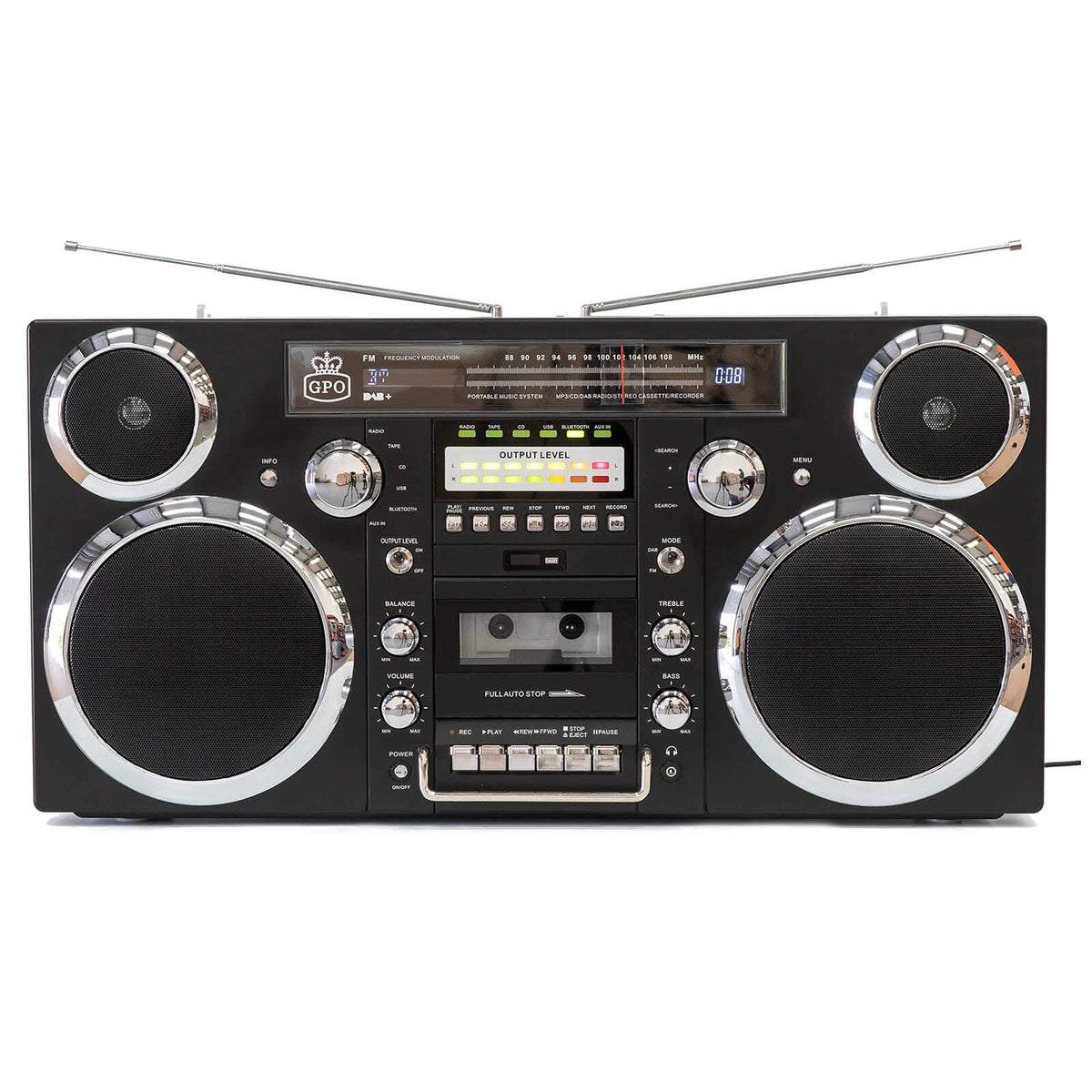 Black Bluetooth Boombox Z6457