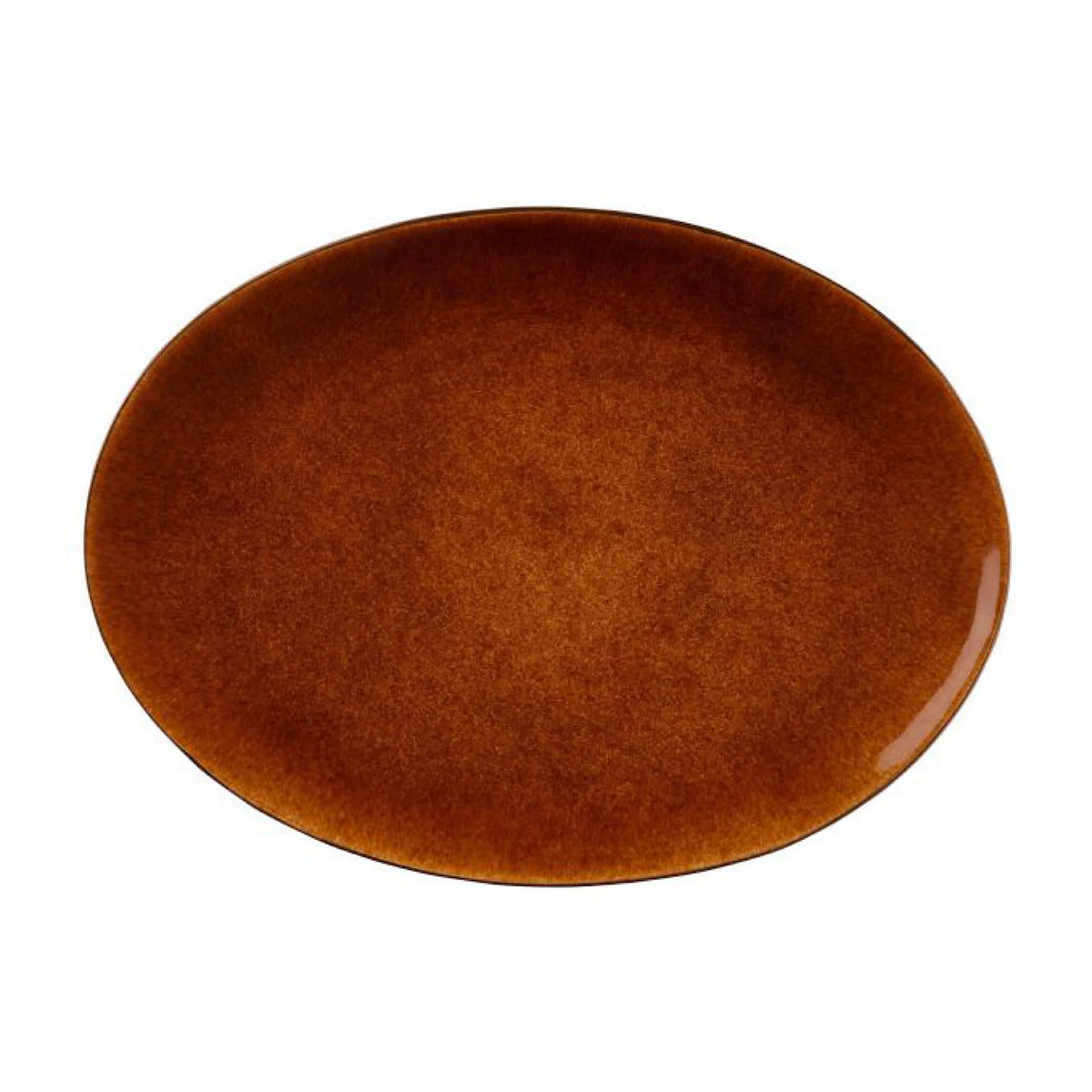 Stoneware Dish 34x45cm Black Amber B689540