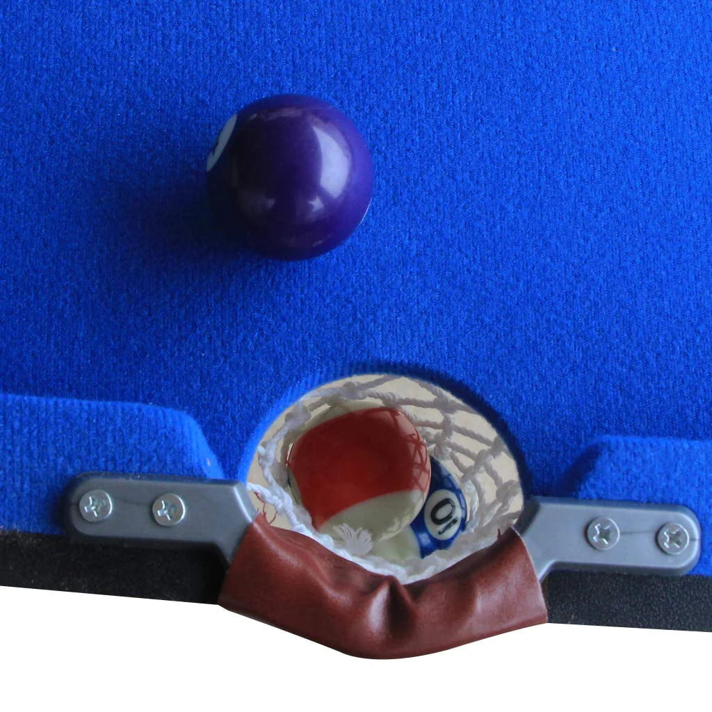 55 Inch Folding Pool Table Space Saving Billiard Table Blue C630