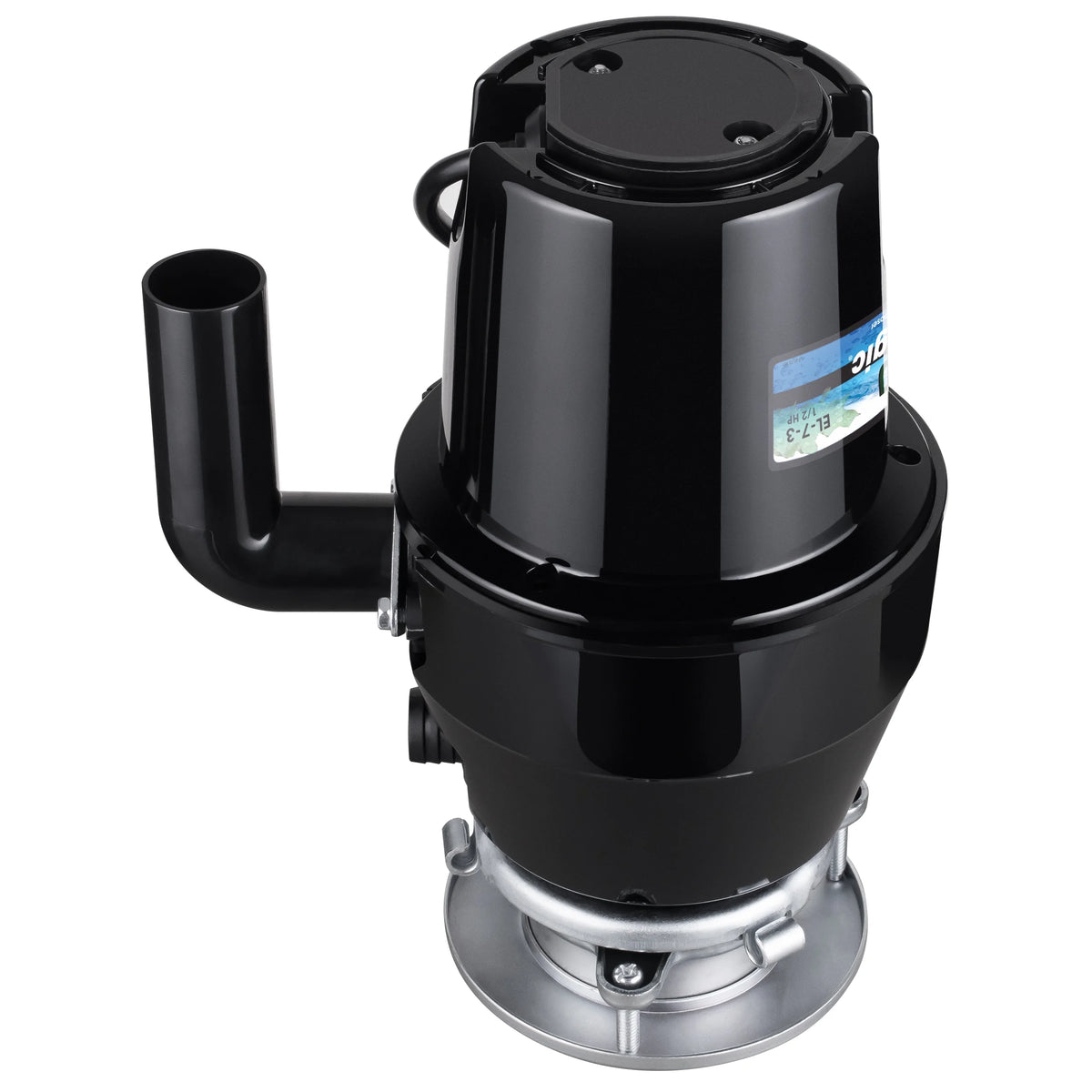 1/2 HP Garbage Disposal with Brushed Nickel Sink Flange W322824