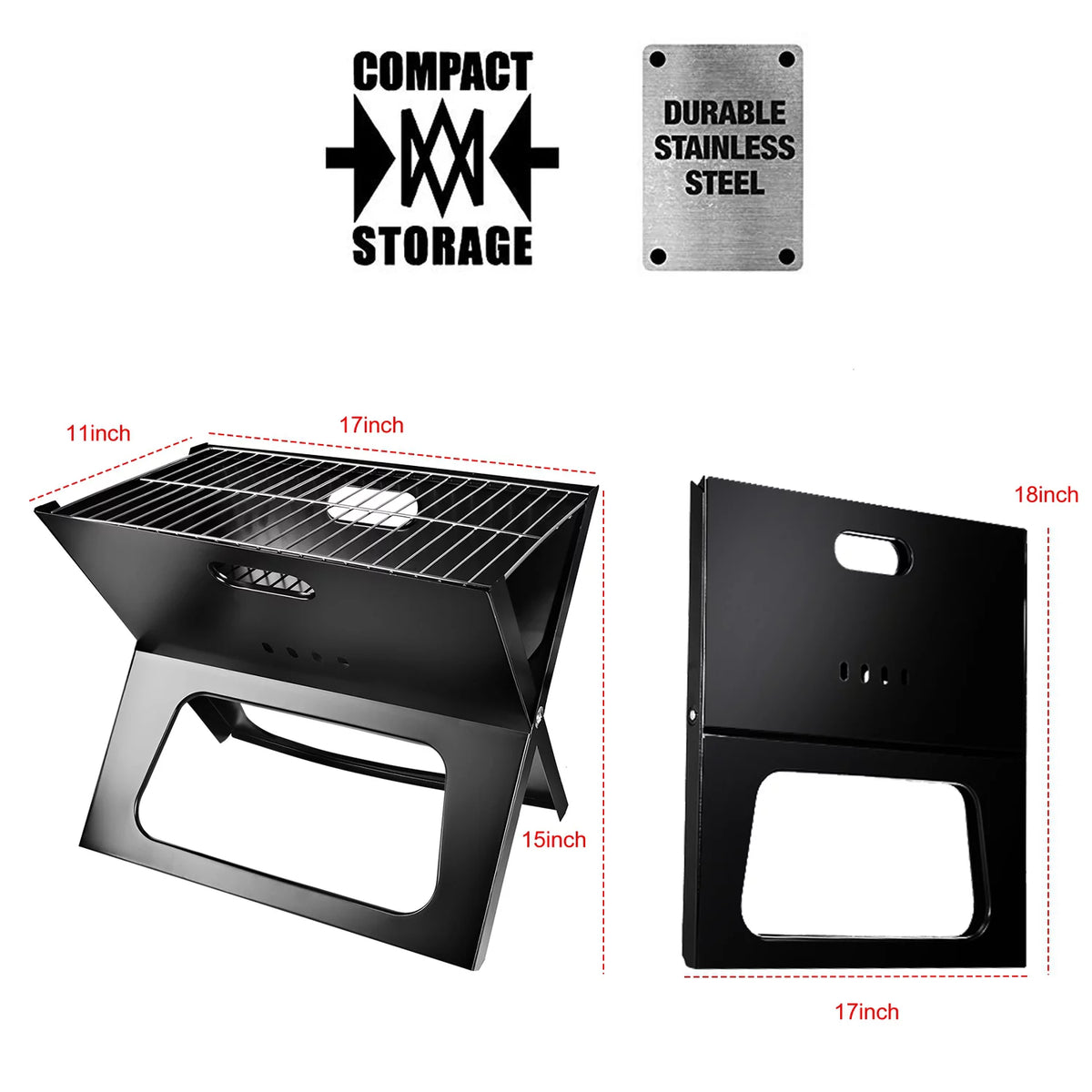 Portable Foldable Charcoal Grill B51053