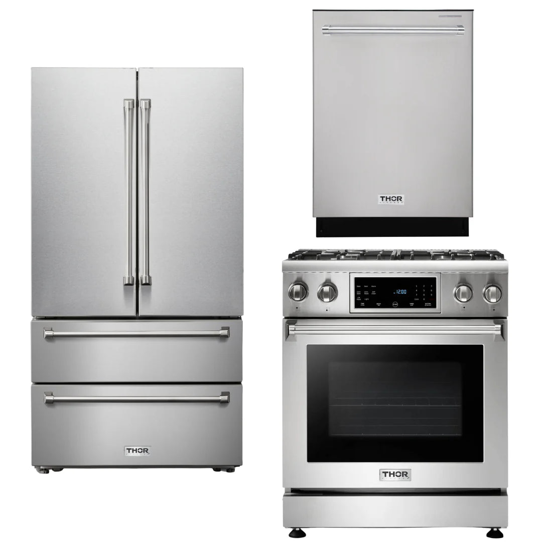 30 Propane Gas Range Refrigerator Dishwasher N84627