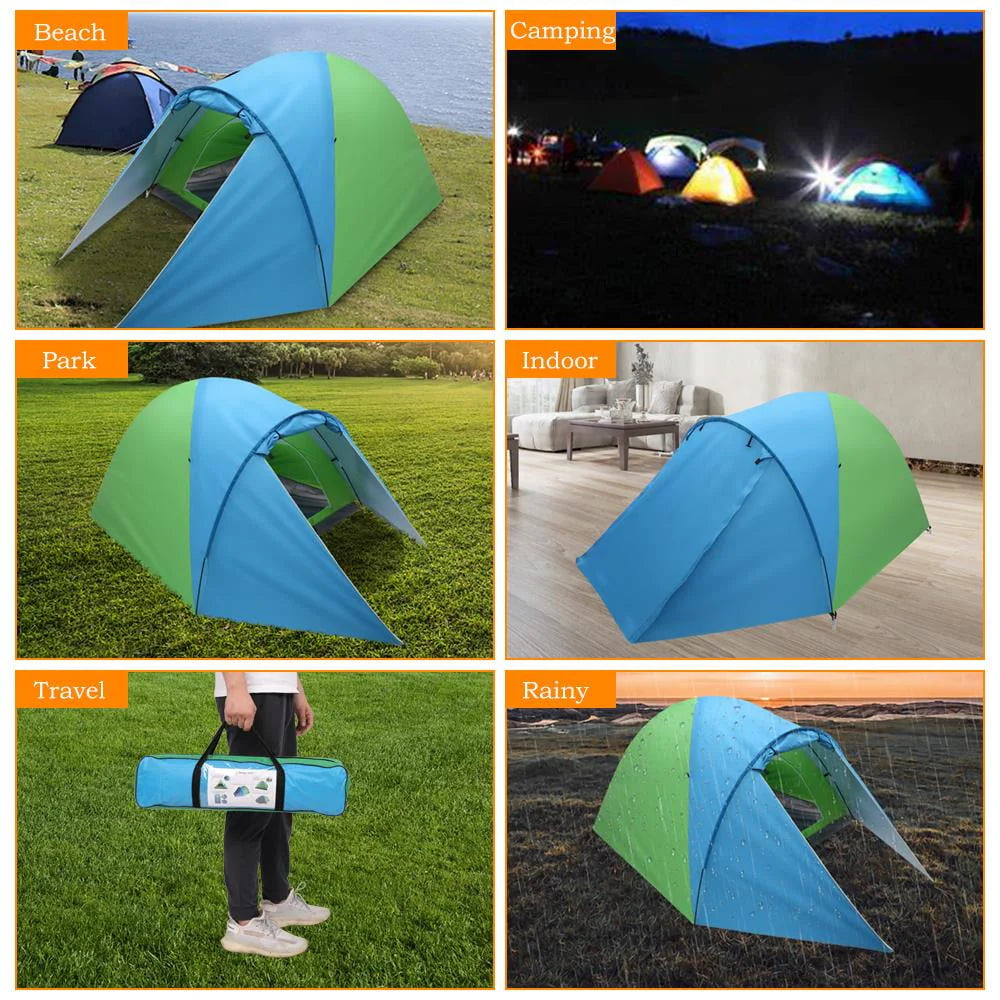 Blue Green Oxford Fabric Single Person Tent A77740