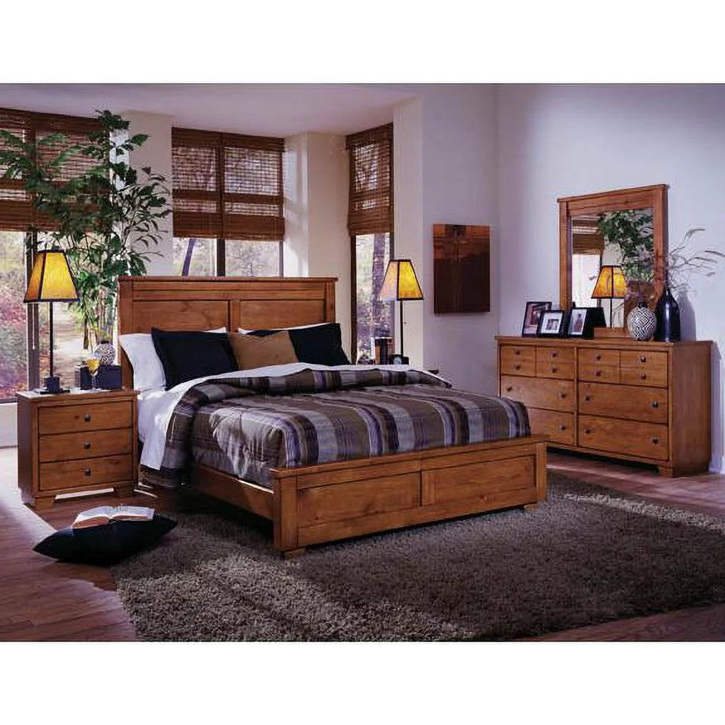Cinnamon Pine 6 Drawer Wood Dresser P225913