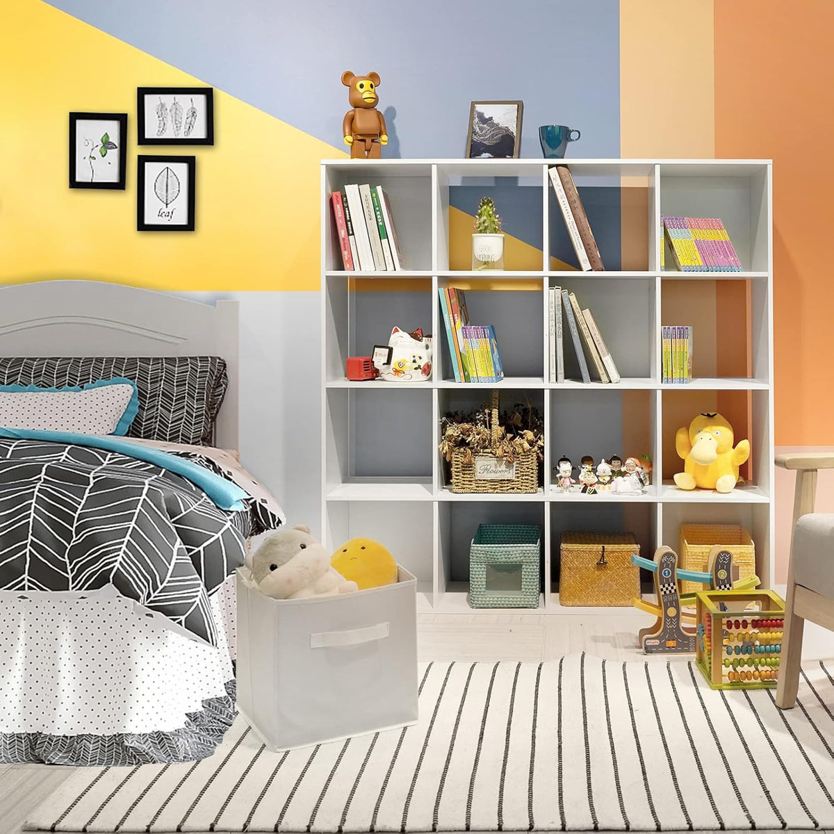 White 6 Cube Wooden Storage Organizer R23673